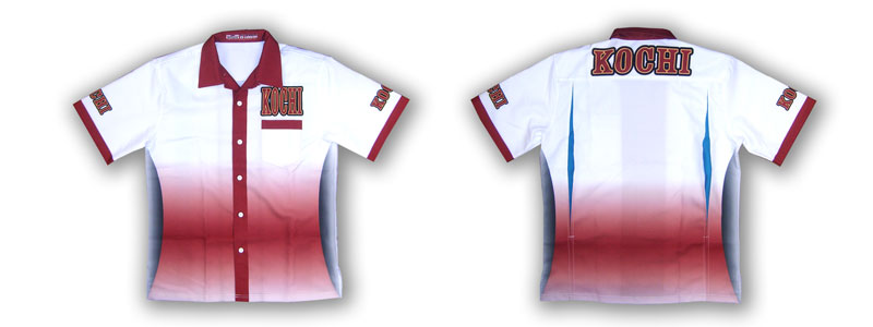 高知県理容組合 様のボーリングシャツ