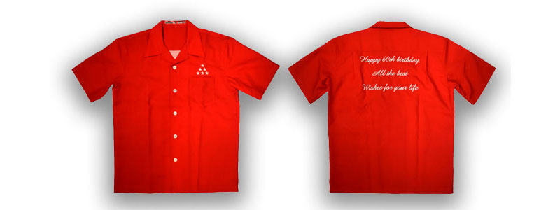 加藤様のボーリングシャツ