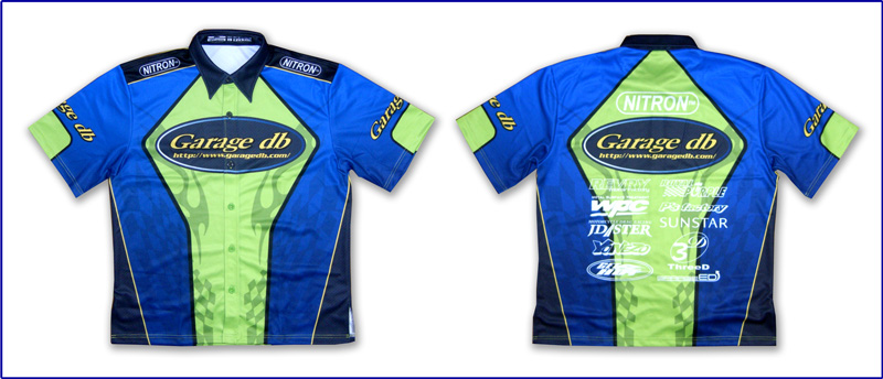 ガレージDB様のピットシャツ