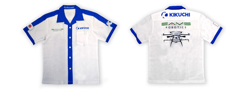 菊池製作所様のオープンカラーピットシャツ