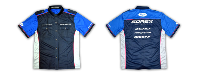 両備ホールディングス様のピットシャツ