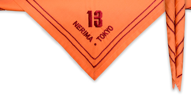 練馬第13団様の刺繍ネッカチーフ