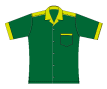 ボーリングシャツ、テンプレート1-グリーン