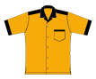 ボーリングシャツ、テンプレート１−カラシ